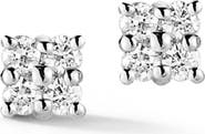 Dana Rebecca Designs Mini Diamond Square Stud Earrings