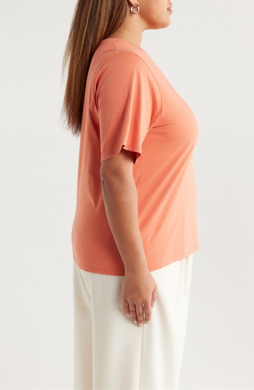 Nordstrom Relaxed Fit Pima Cotton Crewneck T-shirt In Orange