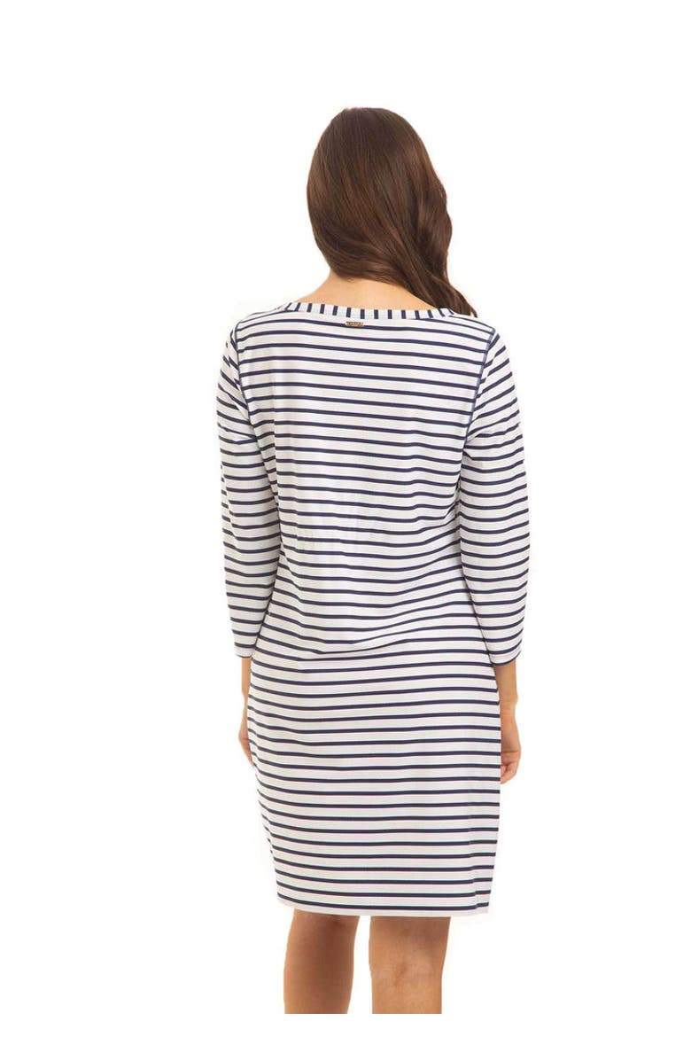 Cabana Life Cabana Shift Dress, Alternate, color, Navy Stripe