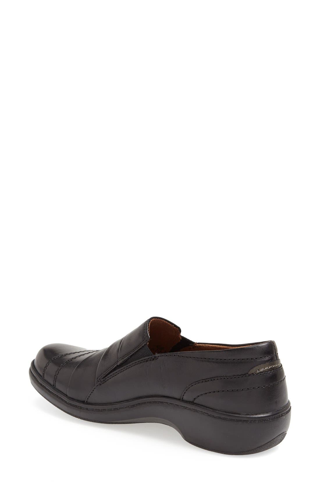 'Danielle' Loafer Flat, Alternate, color, BLACK