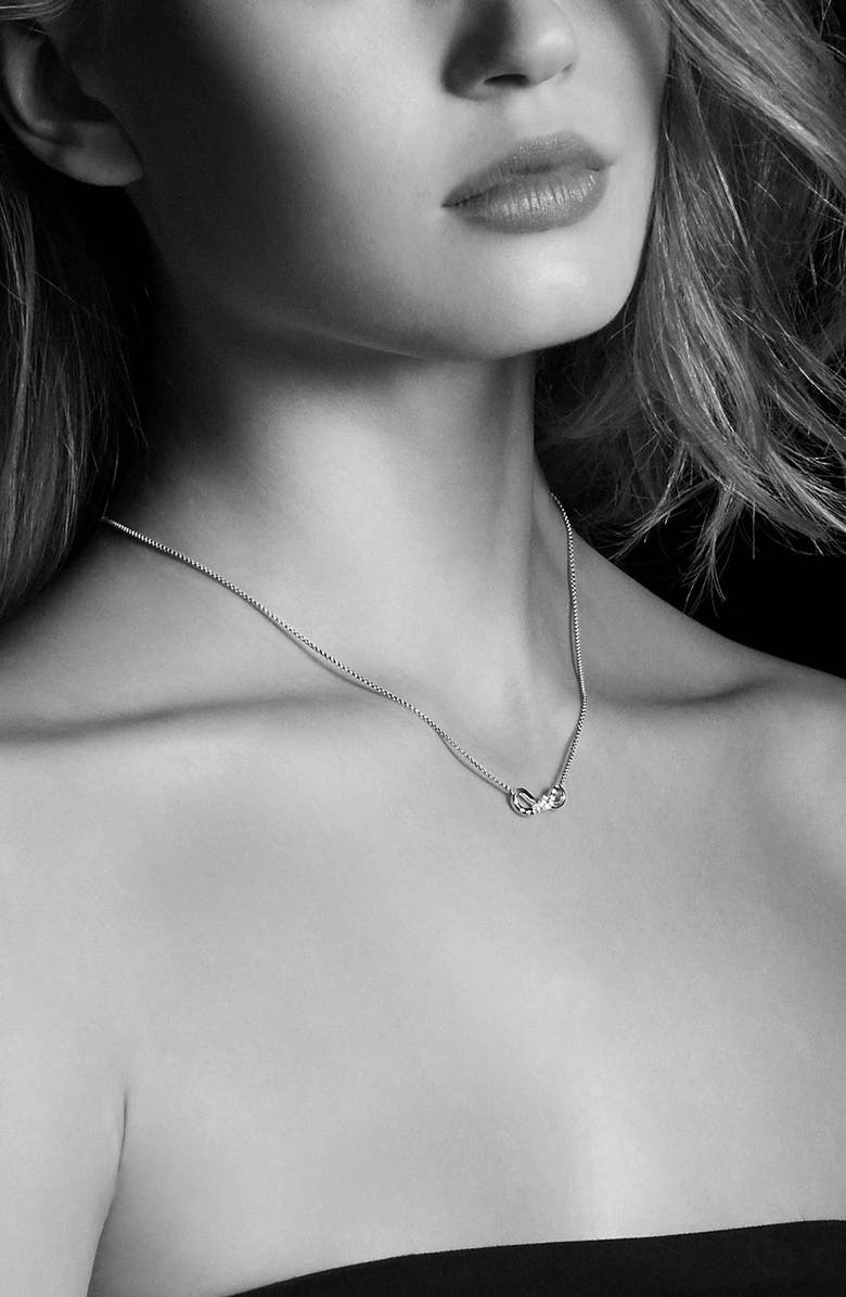 David Yurman Continuance Pendant Necklace in 18K Gold with Diamonds, Alternate, color, 