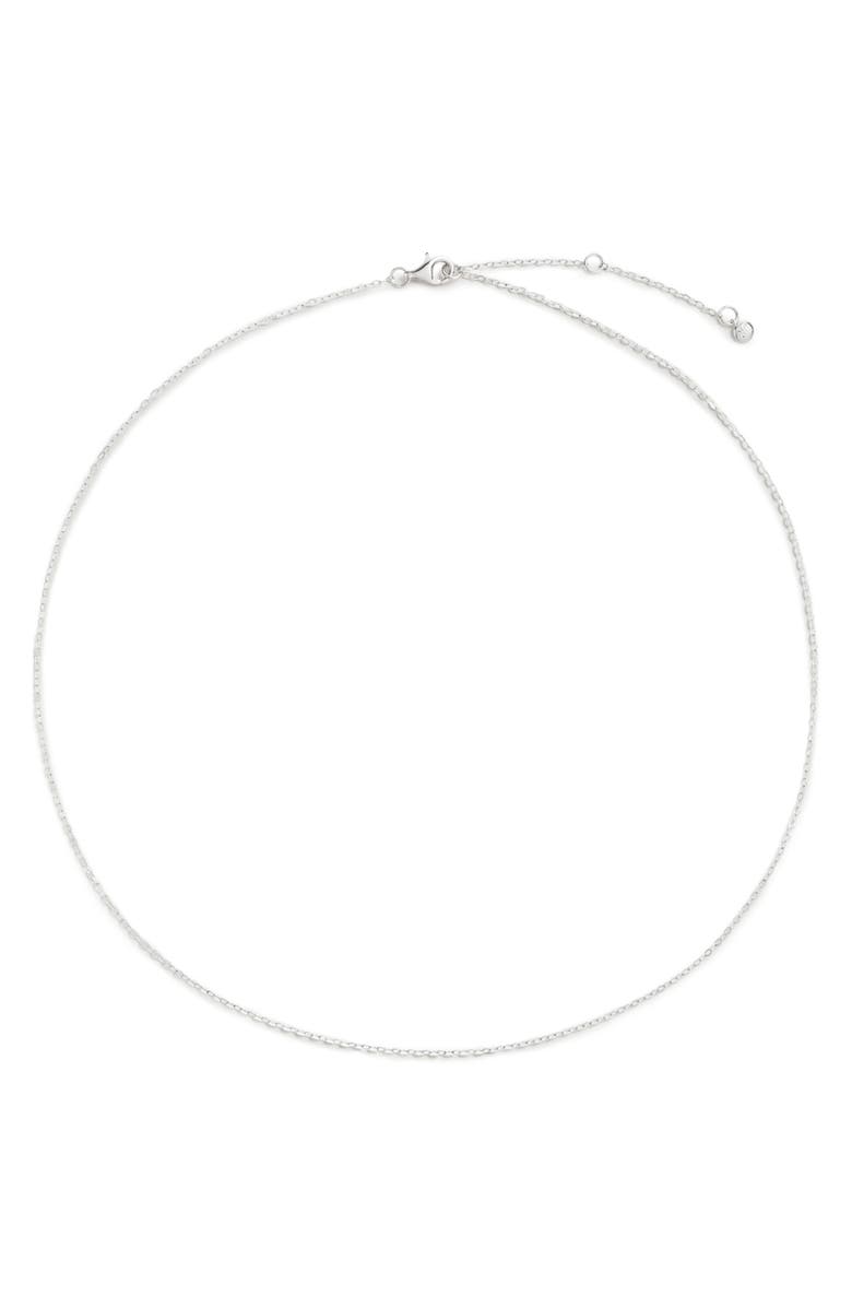 Monica Vinader Slim Rolo Chain Necklace, Main, color, 