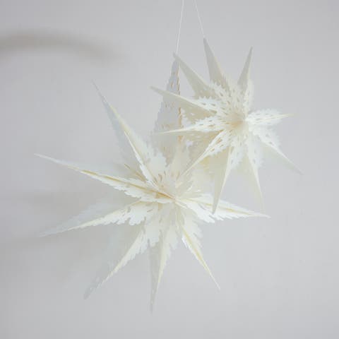Recycled Paper Snowflake Ornament