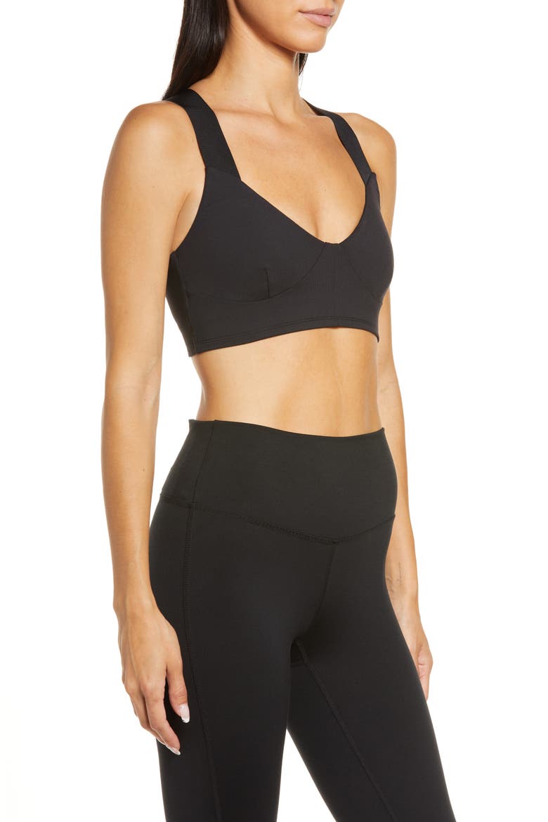 Airbrush Rev it Up Bra, Alternate, color, BLACK