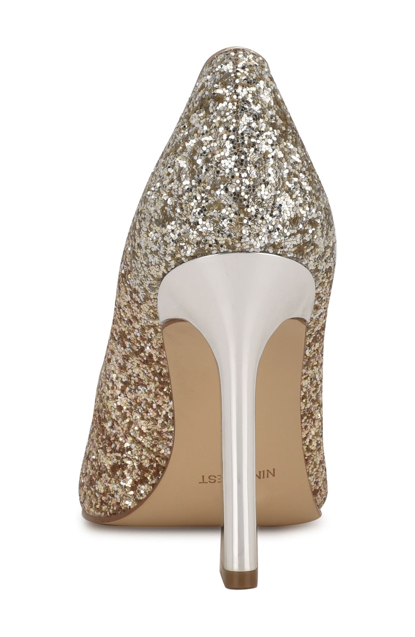 Trendz Pointed Toe Pump, Alternate, color, BRONZE OMBRE GLITTER