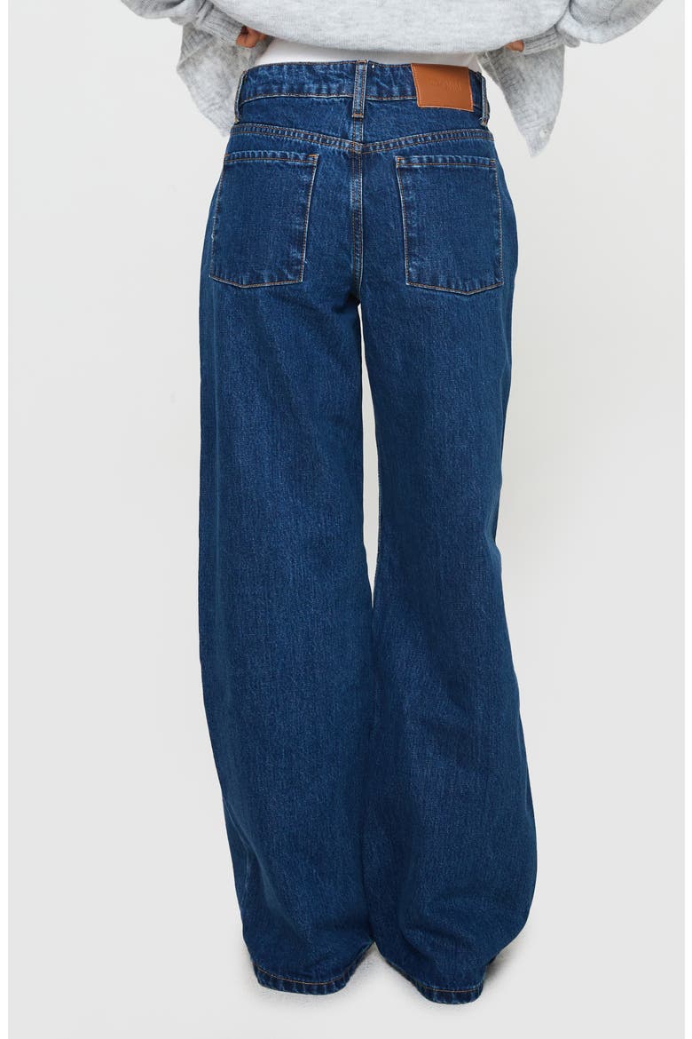 Shima Low Rise Wide Leg Jeans, Alternate, color, MID BLUE