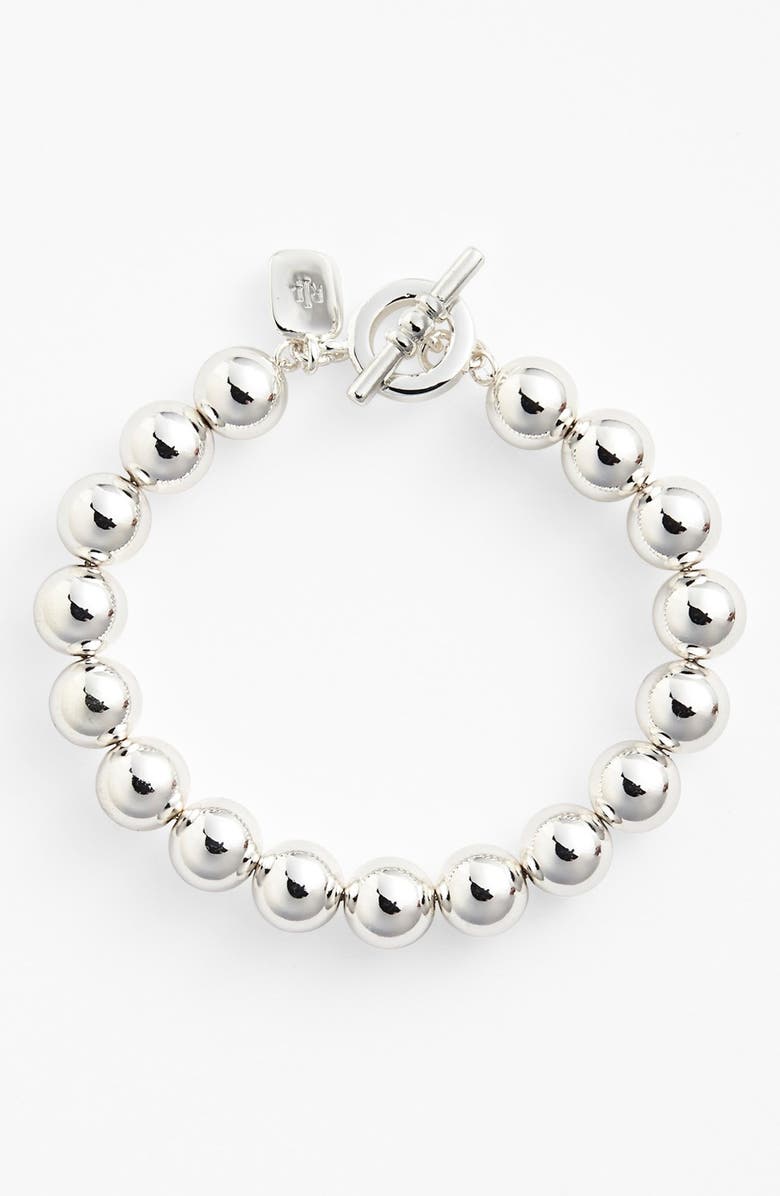 Lauren Ralph Lauren Metal Bead Toggle Bracelet, Main, color, 