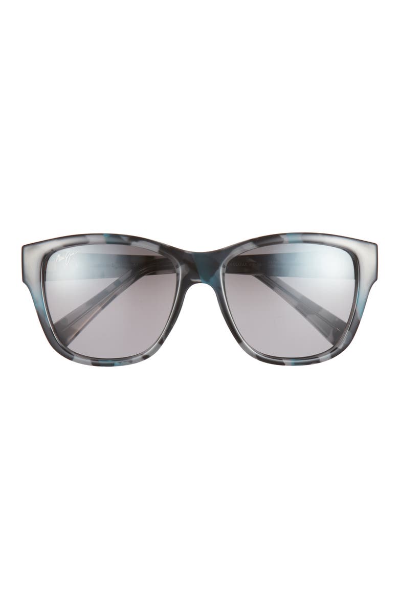 53mm Core Rectangle Polarized Sunglasses, Main, color, BLUE BLUE GREY