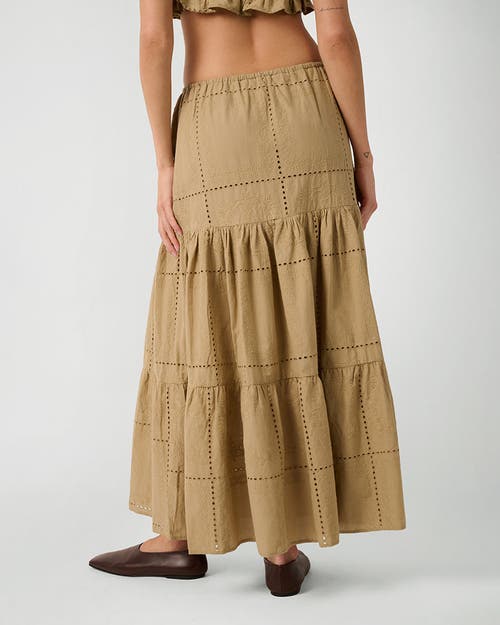 Weworewhat Broderie Midi Skirt