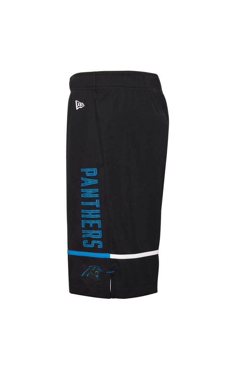 New Era Men's New Era Black Carolina Panthers Combine Authentic Rusher Training Shorts, Alternate, color, Black