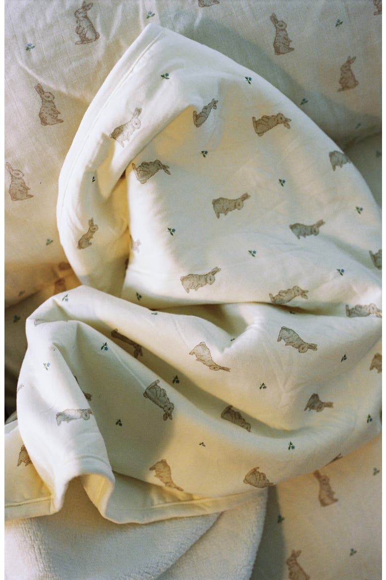 Organic Cotton Cuddle Blanket, Alternate, color, BUNNIES