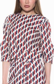 Alexia Admor Bebe Three-Quarter Sleeve Sweatshirt