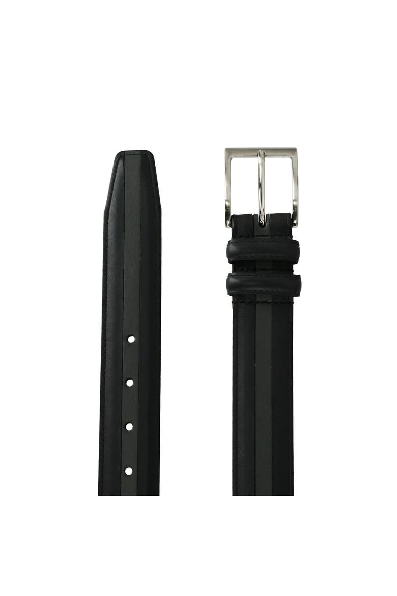 Men's The Slate Italian Calfskin Two Tone Inlay Golf Leather Belt, Alternate, color, Grey