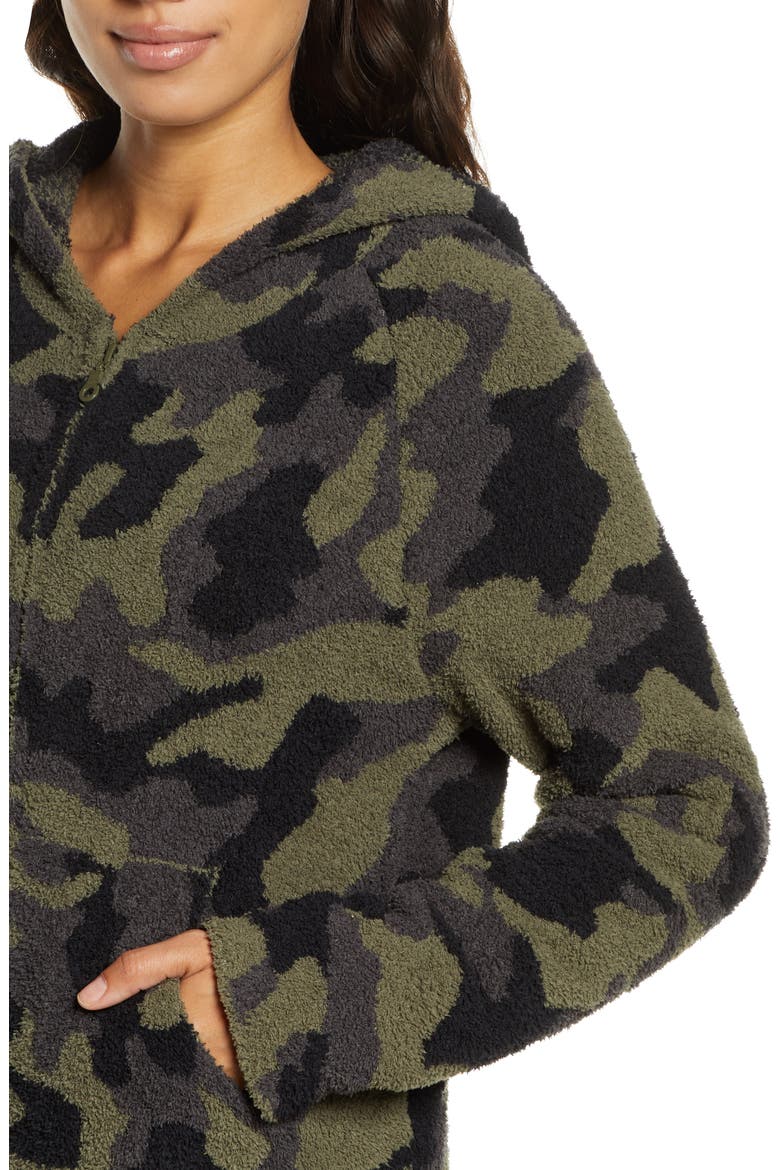 CozyChic™ Camo Zip Hoodie, Alternate, color, OLIVE MULTI