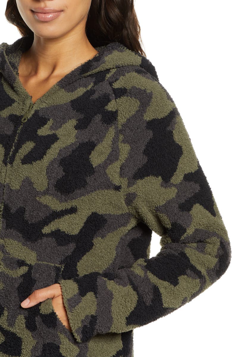 Barefoot Dreams<sup>®</sup> CozyChic<sup>™</sup> Camo Zip Hoodie, Alternate, color,