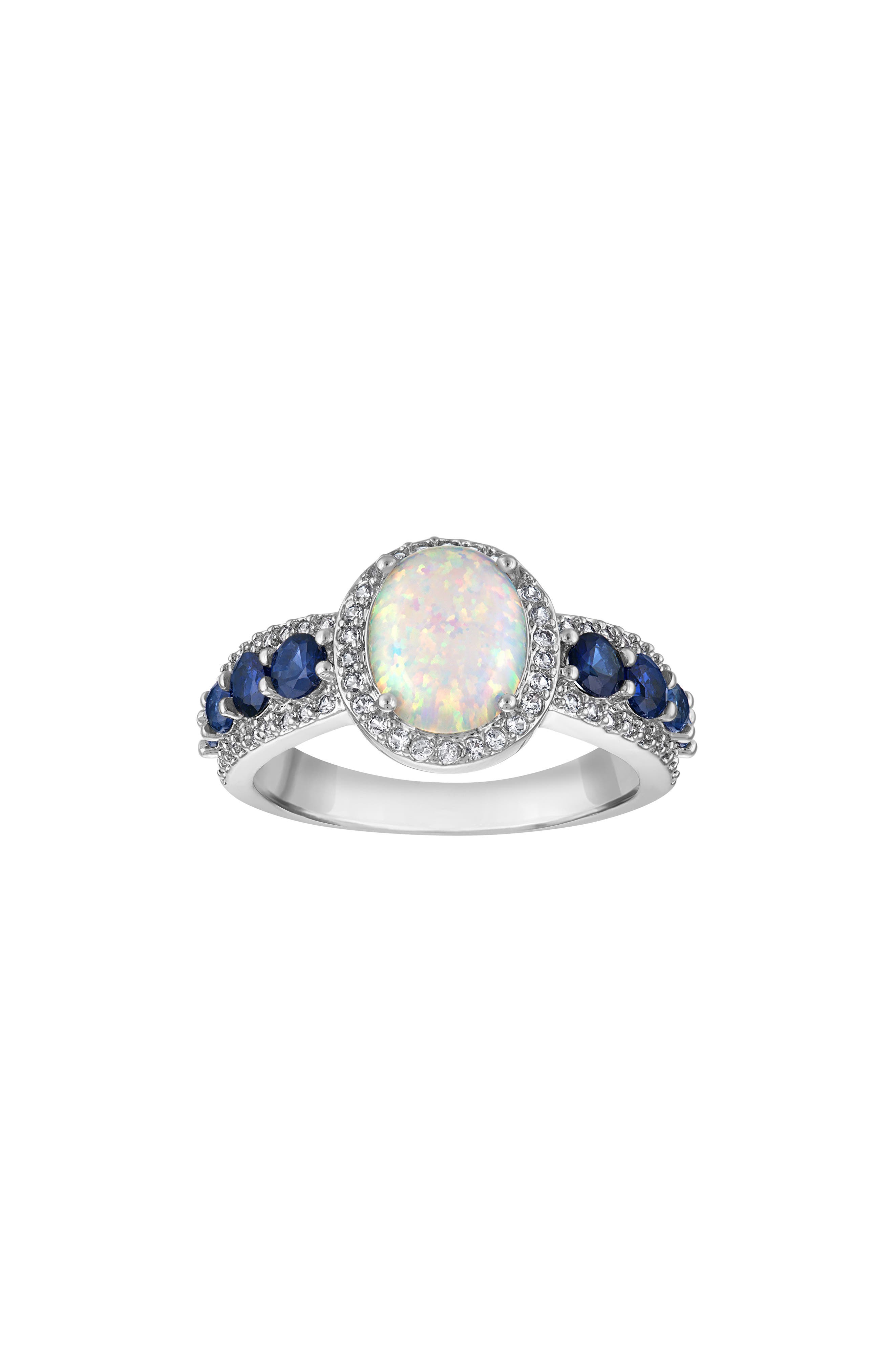 Lab Created Opal & Sapphire Statement Ring
