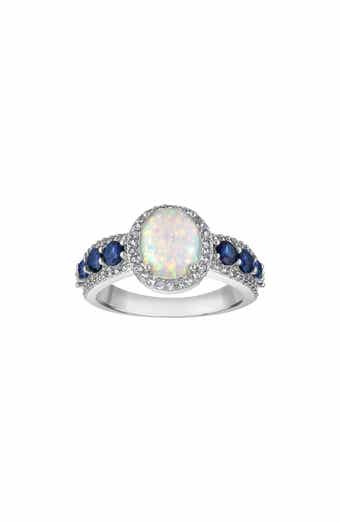 Lab Created Opal & Sapphire Statement Ring