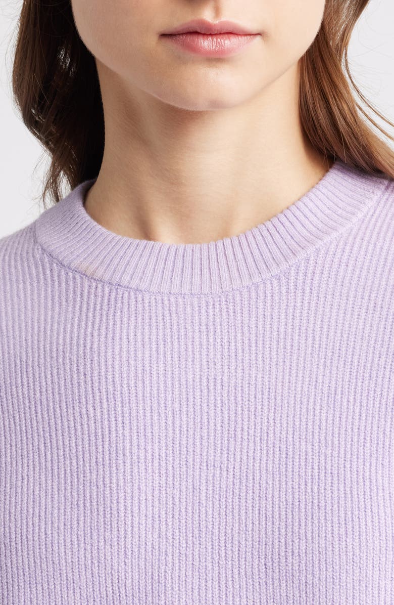 Faherty Jackson Crewneck Sweater, Alternate, color, Ice Lilac Heather