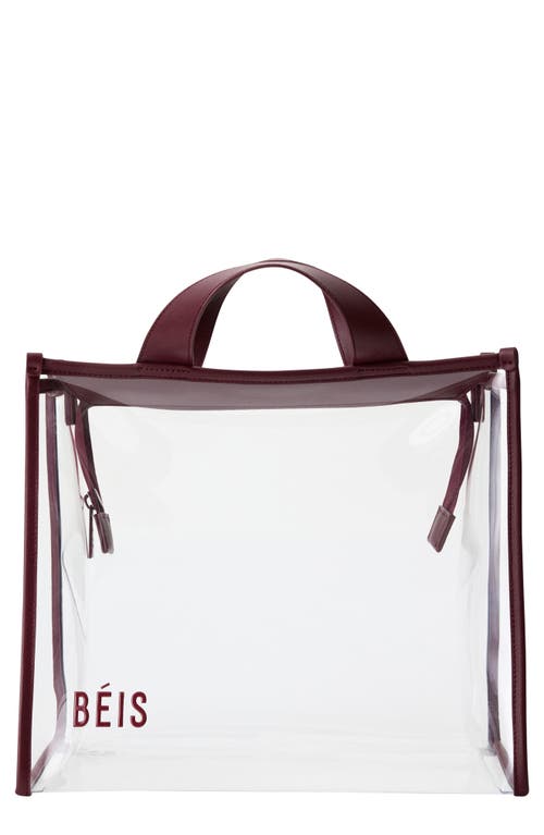 Beis Béis The Clear Stadium Tote In White