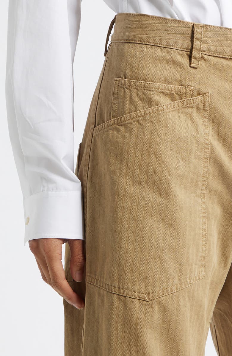 Nili Lotan Shon Stretch Cotton Pants, Alternate, color, French Khaki