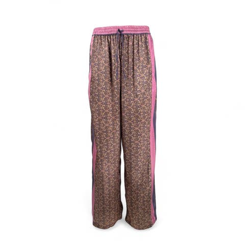 Paisley Motif Pant with Stripe