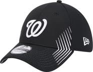 New Era Men's New Era Black Washington Nationals Active Dash Mark 39THIRTY Flex Hat