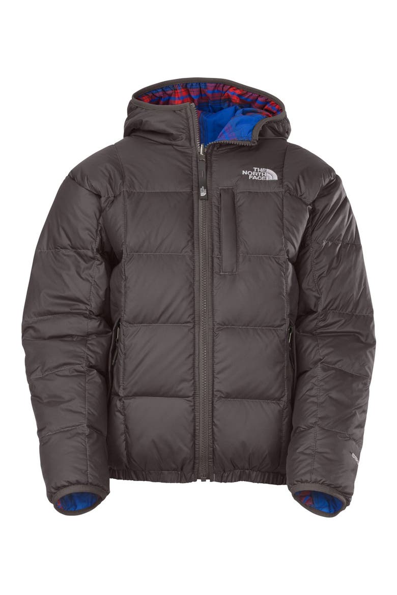 'Moondoggy' Reversible Down Jacket, Main, color, NEW GRAPHITE GREY