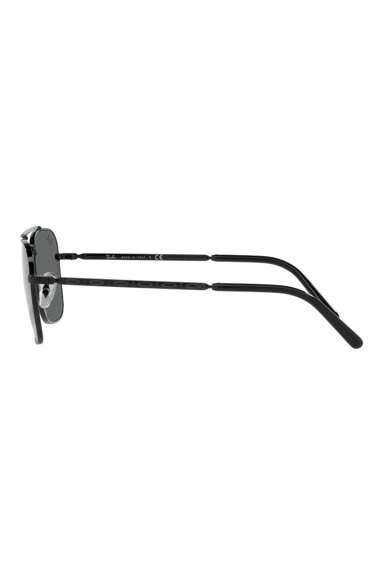 New Caravan 58mm Square Sunglasses, Alternate, color, BLACK