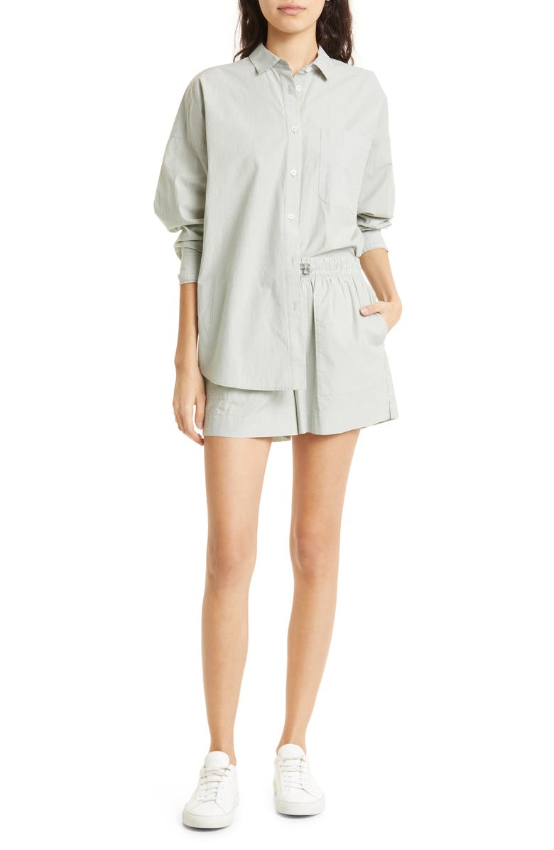 ATM Anthony Thomas Melillo Stripe Cotton Poplin Button-Up Shirt, Alternate, color, 