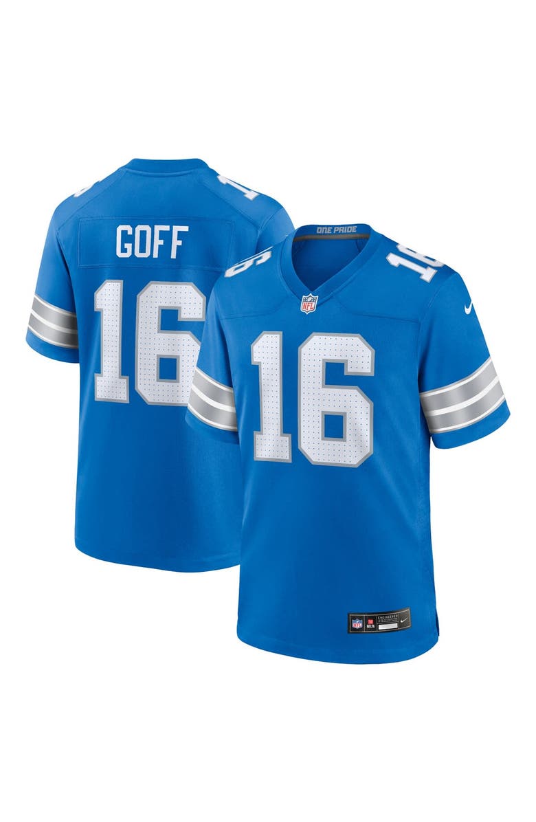 Nike Men's Nike Jared Goff Blue Detroit Lions Game Jersey, Alternate, color, Blue