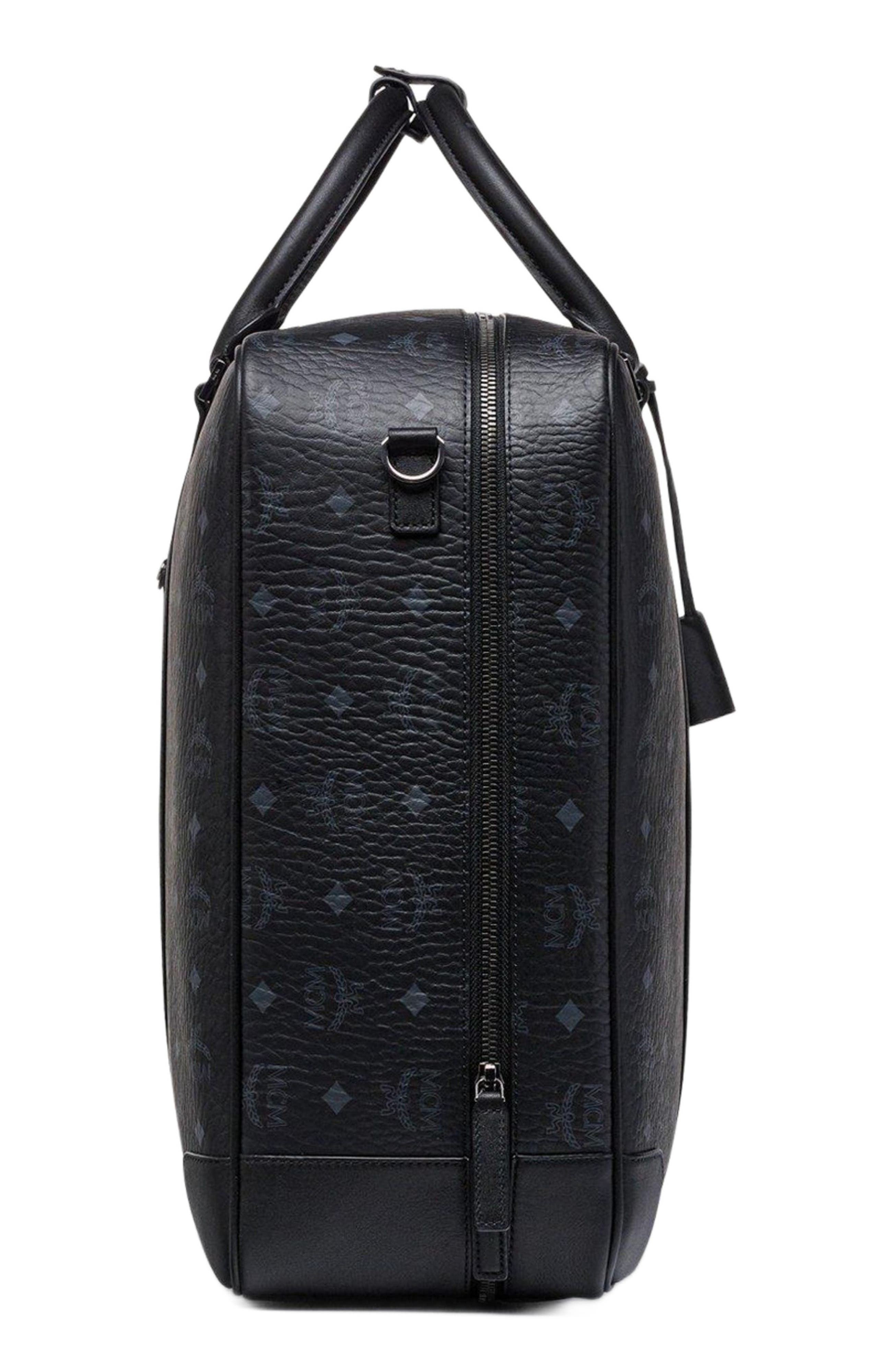 MCM Ottomar Suitcase in Visetos, Alternate, color, 