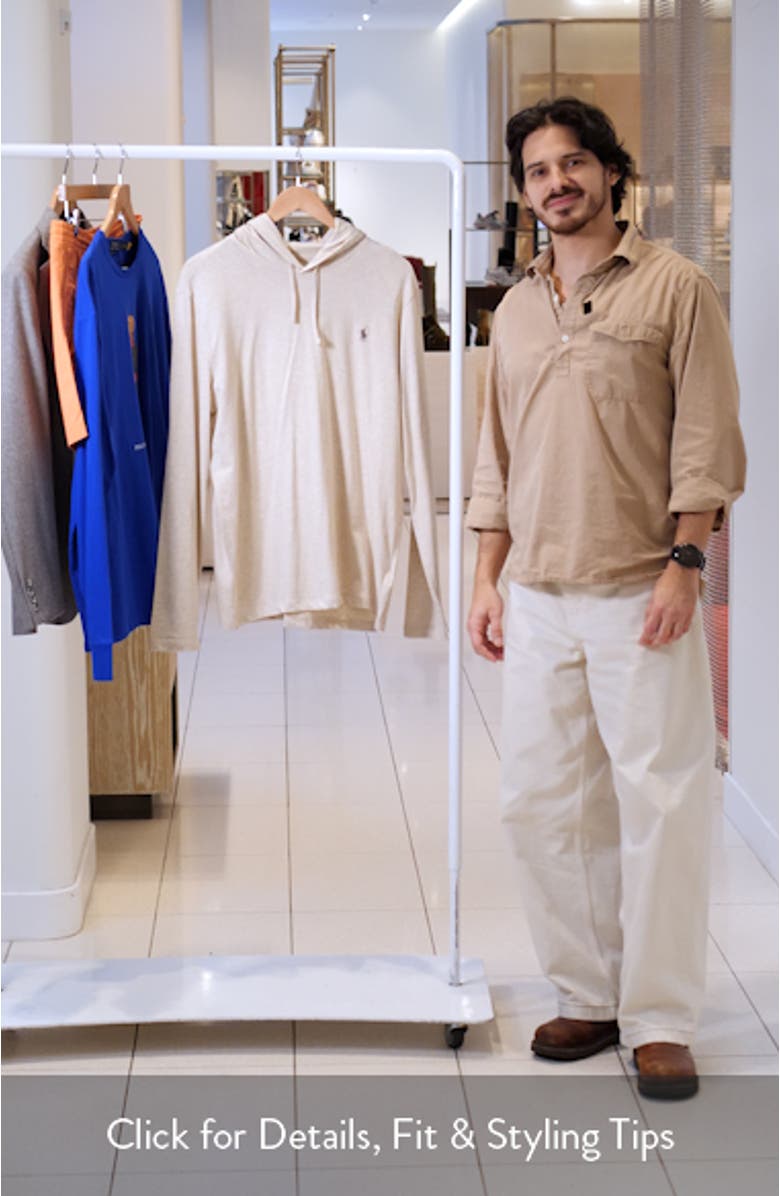 Jersey Long Sleeve Hooded T-Shirt, sales video thumbnail