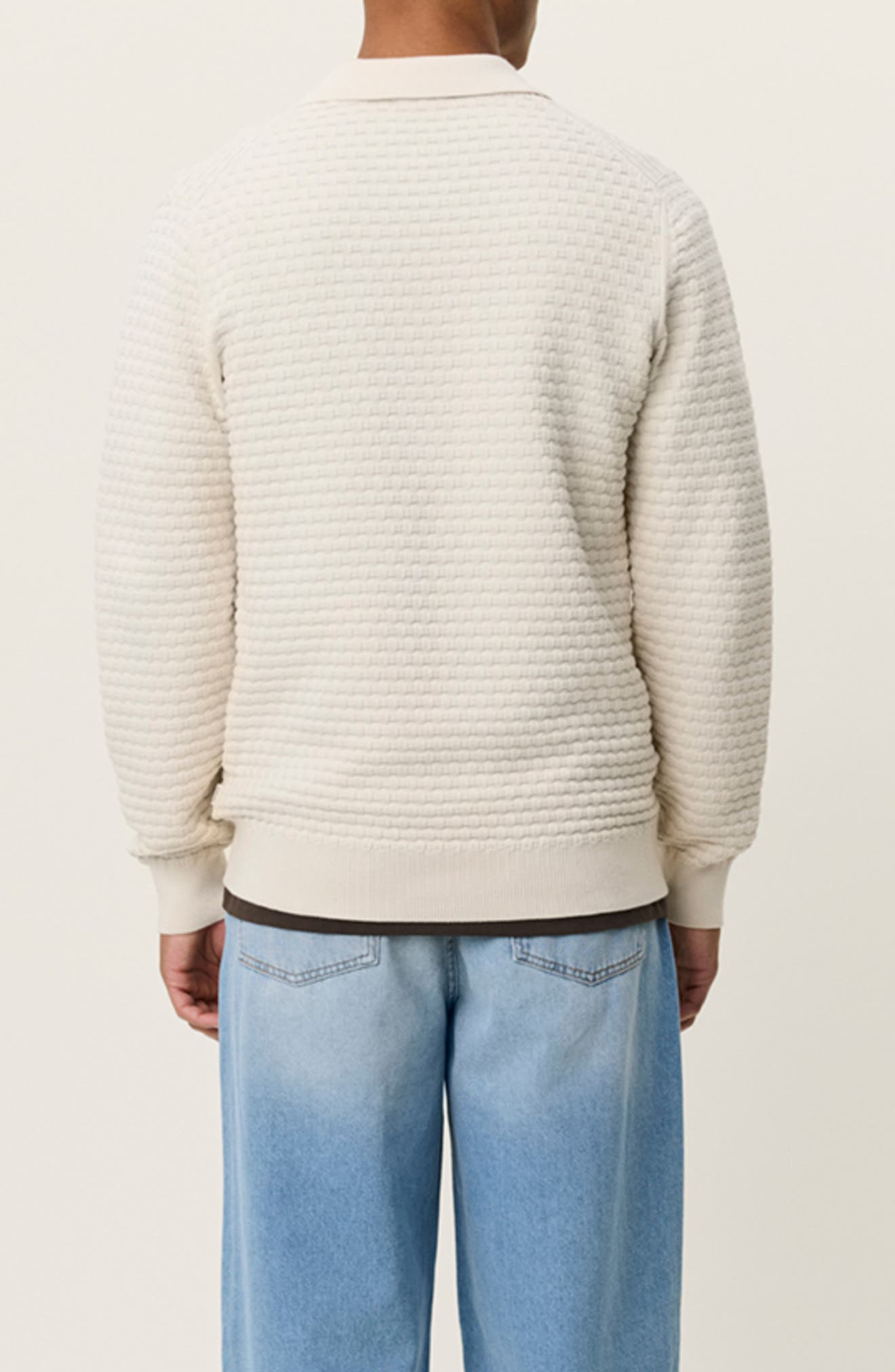 Billy Weave Long Sleeve Polo - image 2