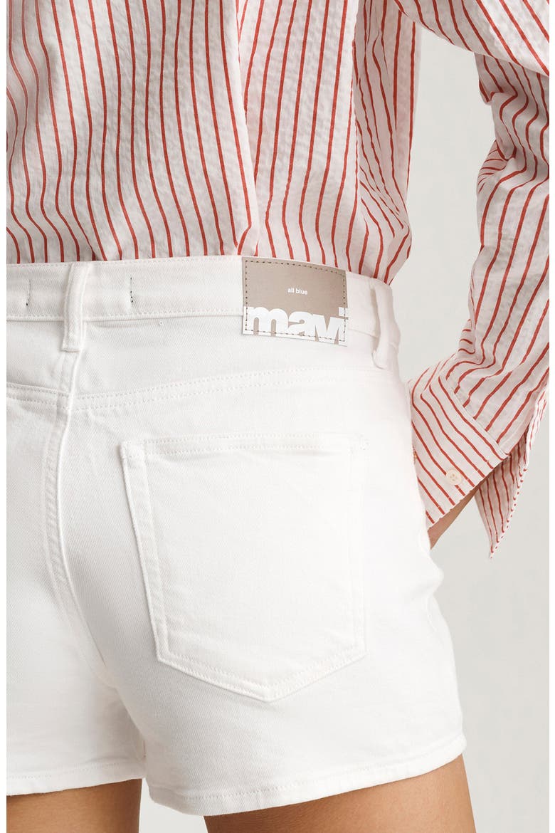 Garcia Mid Rise Denim Mini Shorts, Alternate, color, OFF WHITE CLASSIC BL