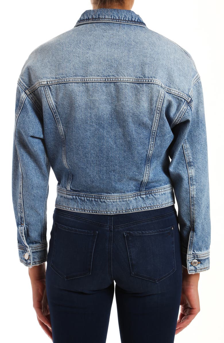 Mavi Jeans Rosa Crop Denim Jacket, Alternate, color, 