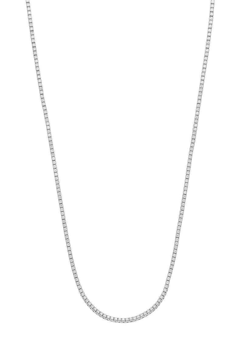 Bony Levy Mykonos Diamond Tennis Necklace, Main, color, 18K White Gold