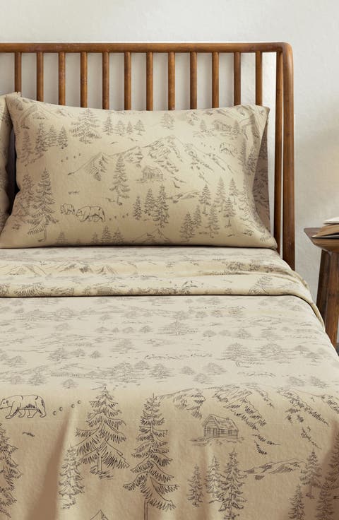 Turkish Cotton Flannel Lodge Sheet Set