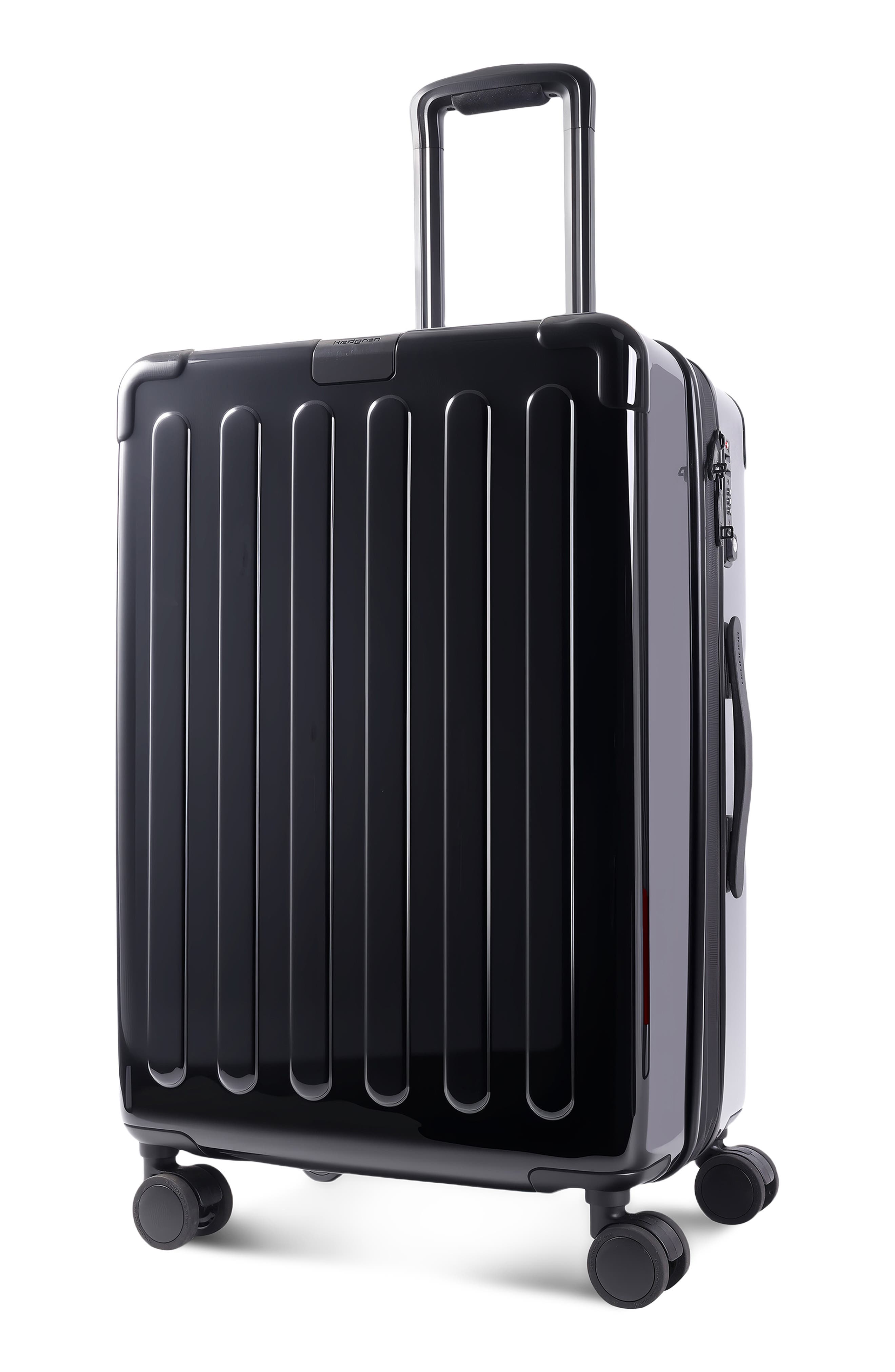 Hedgren Nostos Glossy Medium Spinner Suitcase, Alternate, color, Nocturne