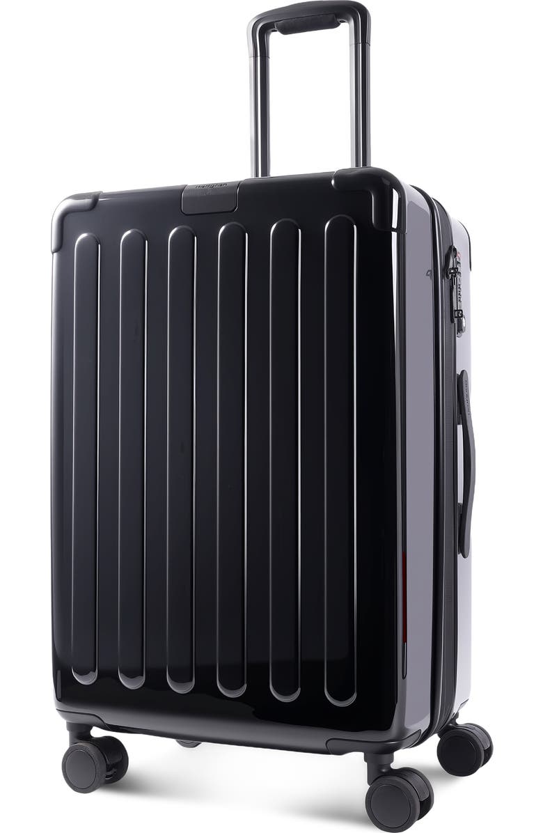 Hedgren Nostos Glossy Medium Spinner Suitcase, Alternate, color, Nocturne