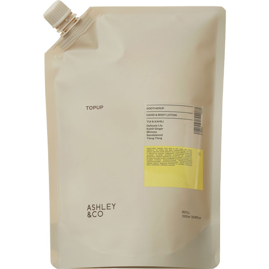 Ashley & Co Topup Sootherup Tui & Kahili Hand & Body Lotion In Transparent