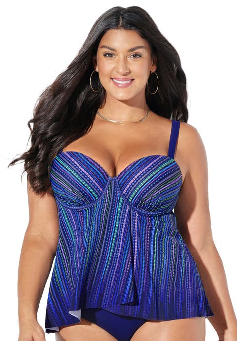 Flyaway Underwire Tankini Top