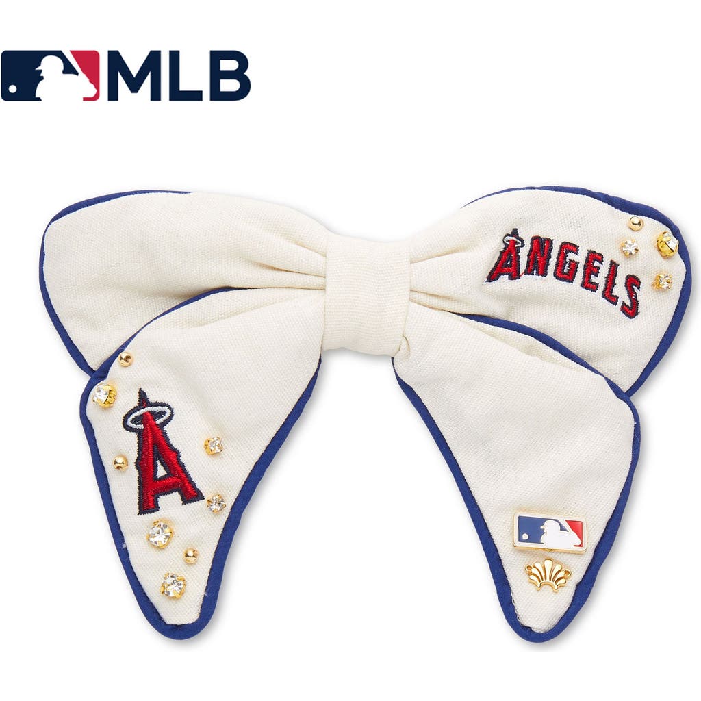 Lele Sadoughi Mlb Los Angeles Angels Bow Barrette In White