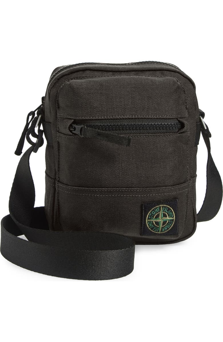 Stone Island Coate Nylon Canvas Crossbody Bag, Main, color,