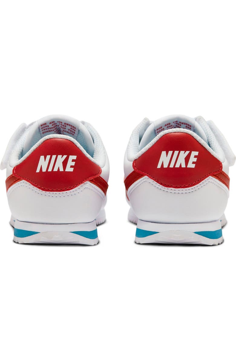 Nike Kids' Cortez EasyOn Sneaker, Alternate, color, White/ Varsity Red/ Blue