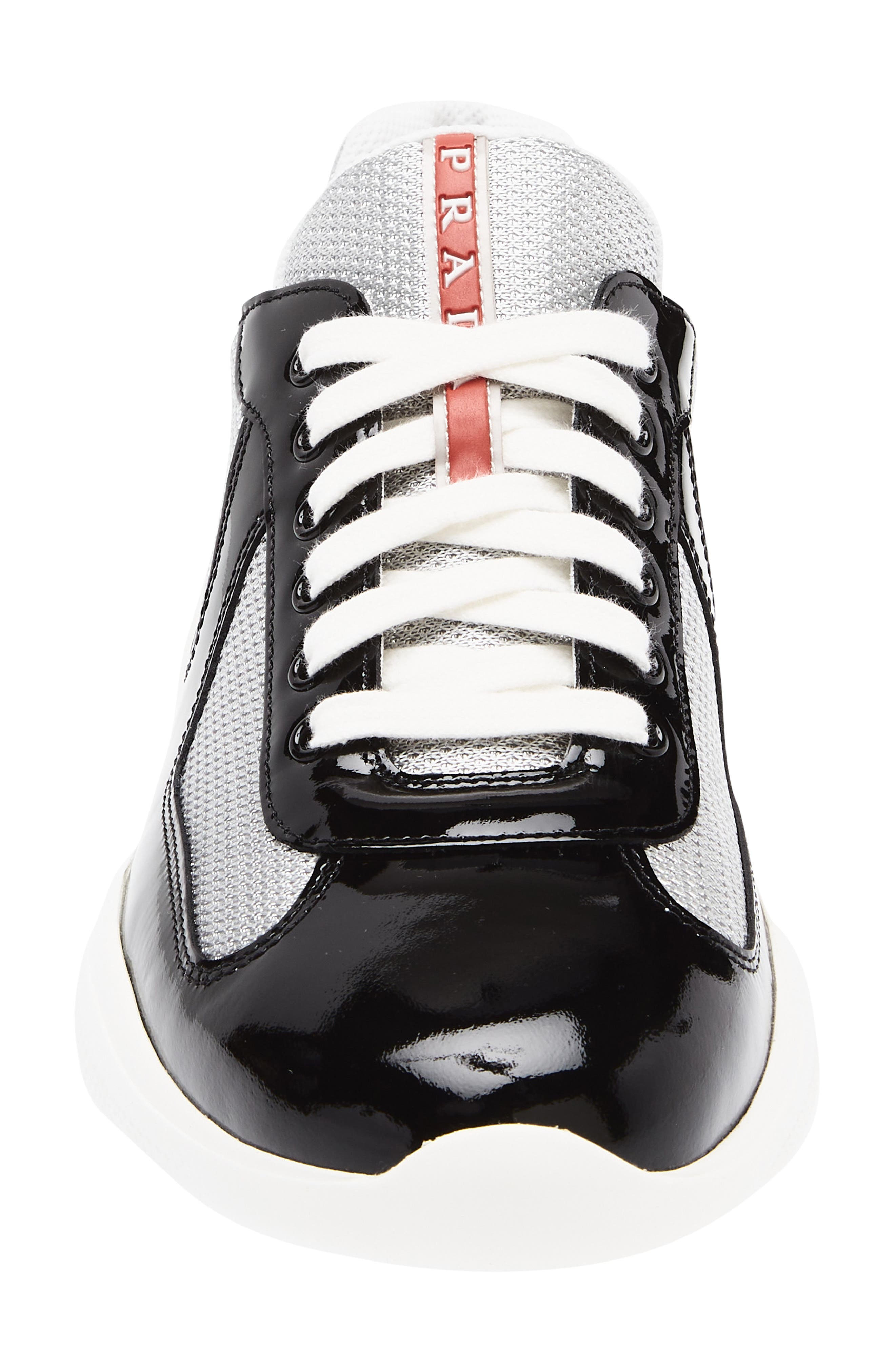 Prada America's Cup Sneaker, Alternate, color, Nero/ Argento