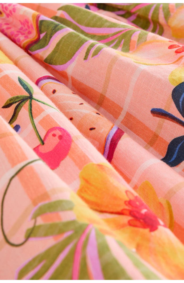 NEXT Kids' Fruit Print Cotton Frill Dress, Alternate, color, Orange