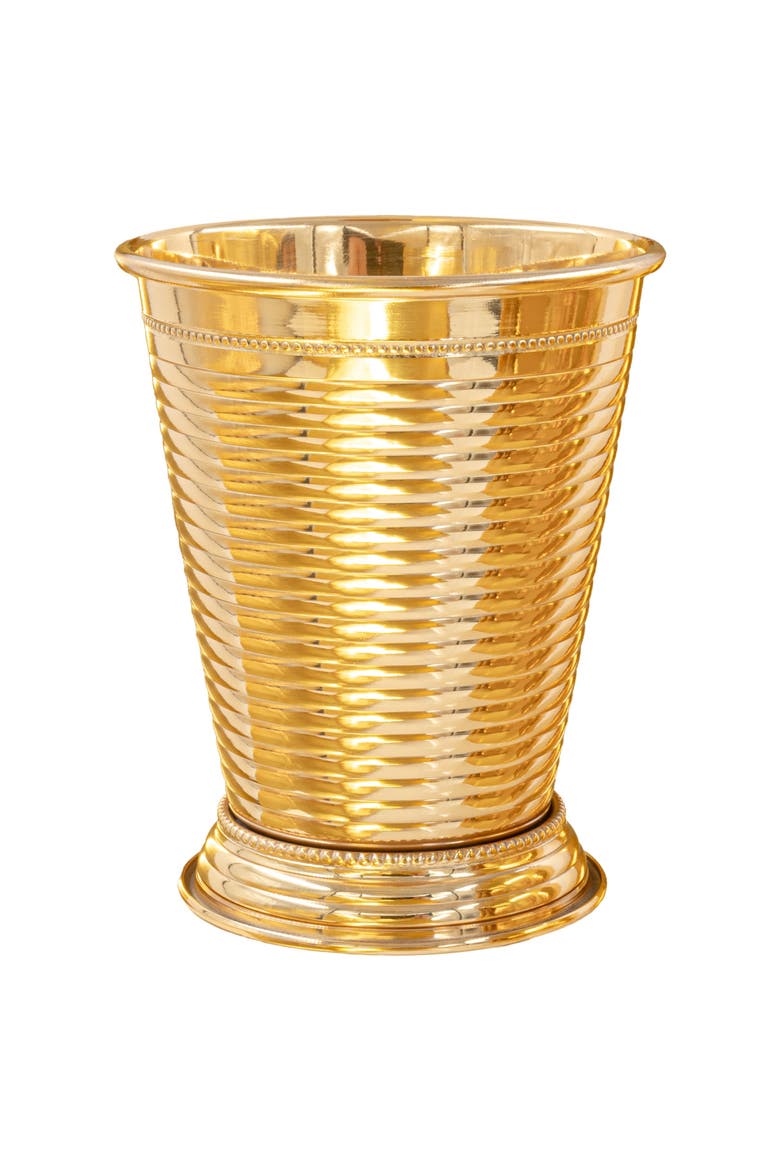Fluted 24K Gold Plate Julep, Main, color, Gold