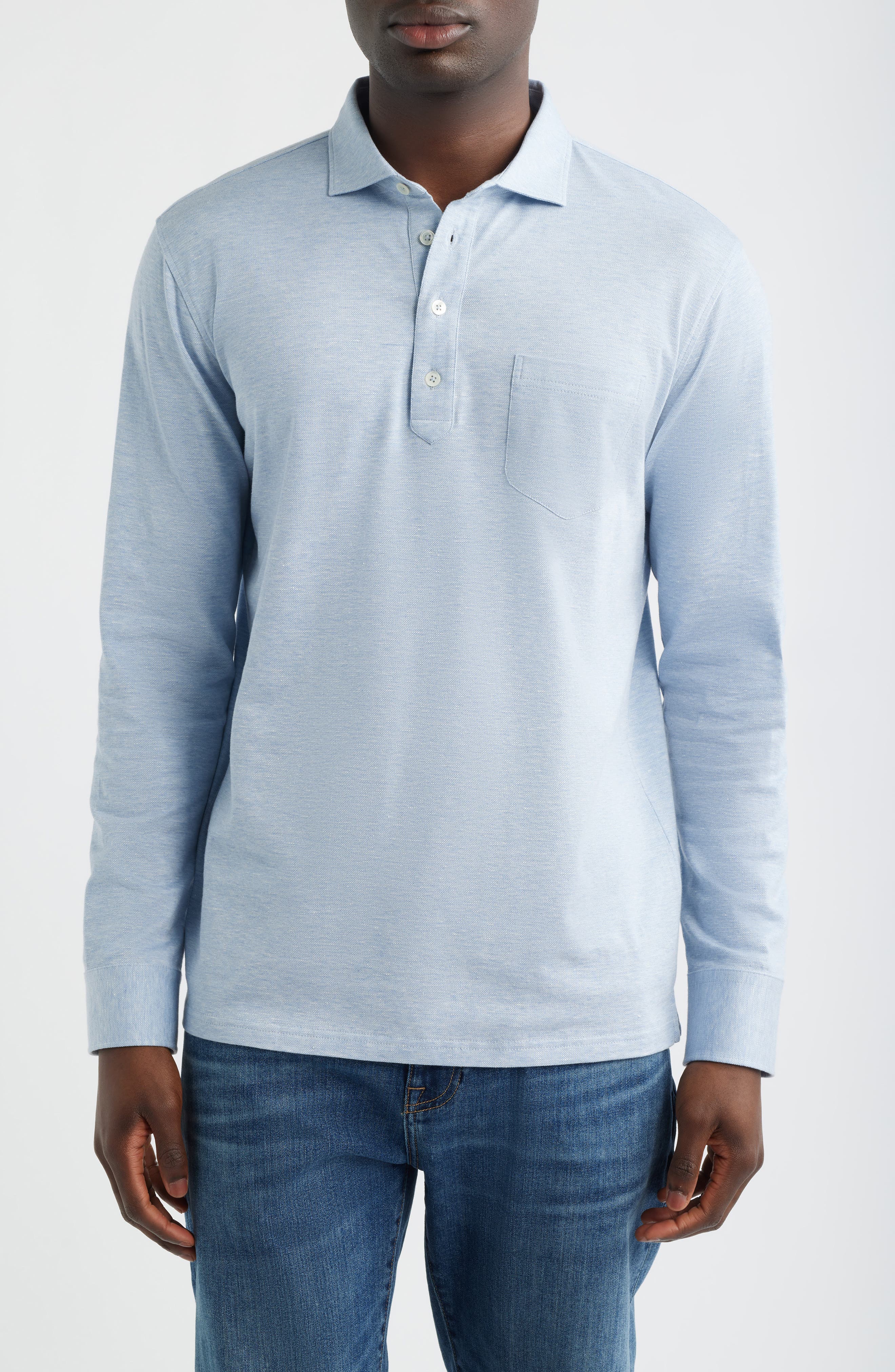 Landon Crown Crafted Long Sleeve Polo - image 3