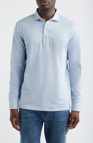 Peter Millar Landon Crown Crafted Long Sleeve Polo