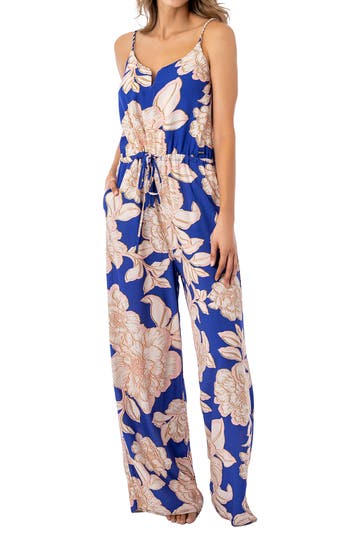 Maaji Blue Bouquet Arielle Cover-up Jumpsuit